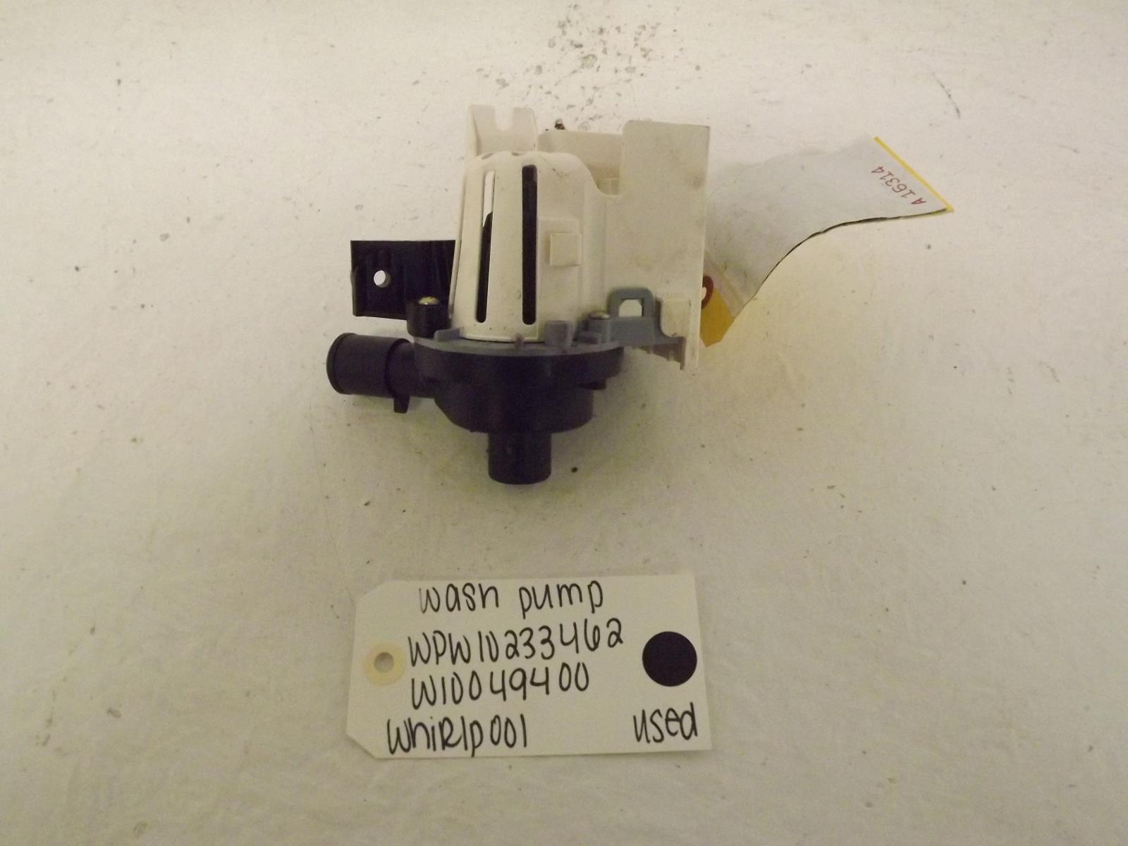 Whirlpool Washer WPW10233462 W10049400 Wash Pump Used Whirlpool Washer WPW10233462 W10049400 Wash Pump Used